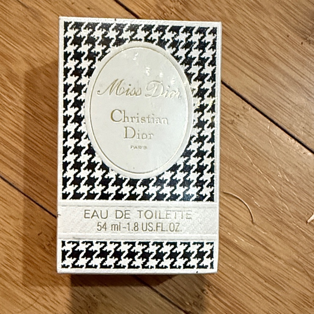 Dior Miss Dior Eau de Toilette - Black and White Houndstooth vintage sealed box